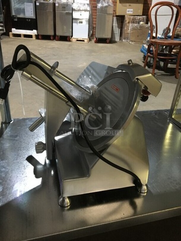 WOW! BRAND NEW IN A BOX! 2020 USR 10 Inch Blade Commercial Meat Slicer! Model HBS-250L! 115V 1 Phase! - Image 5 of 11