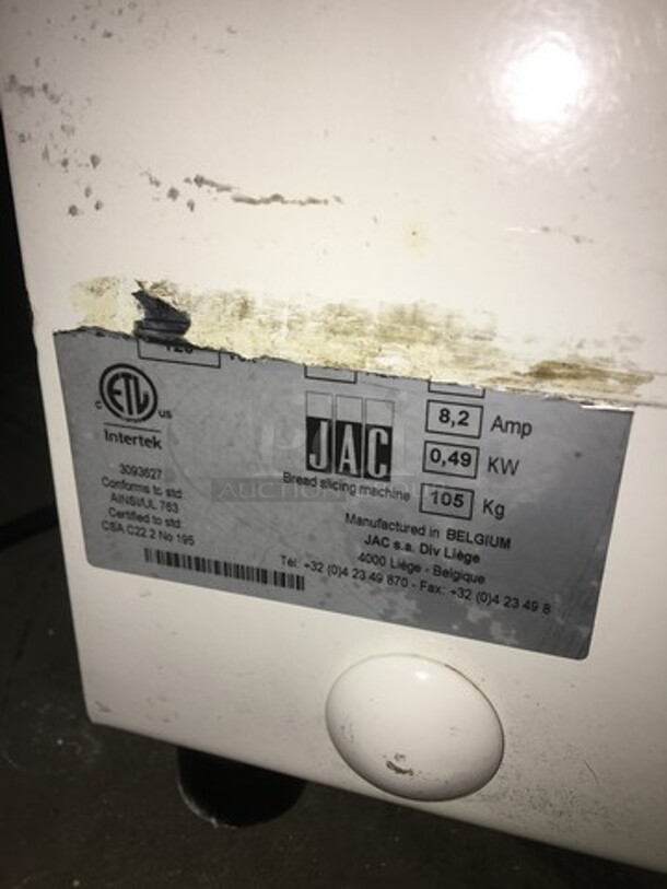 JAC Commercial Countertop Bread Loaf Slicer! 120V! - Image 9 of 10