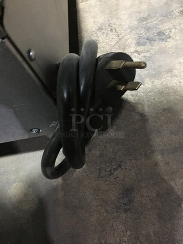 APW Wyott Commercial Countertop Electric Powered Flat Griddle! With Back & Side Splashes! All Stainless Steel! Model EG36I Serial 120871307015! 208/240V 1/3 Phase! On Legs!
 - Image 8 of 8