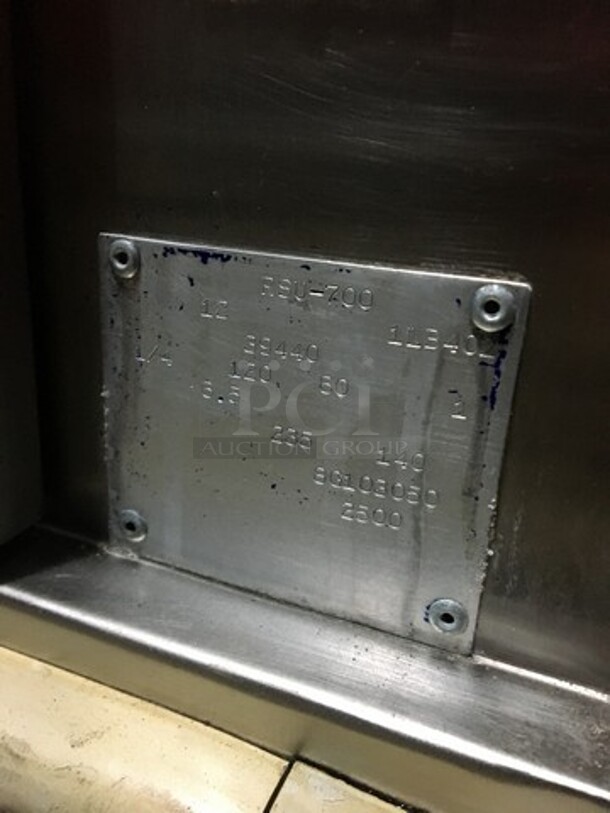 Precision Commercial Refrigerated Food Transport Rack! All Stainless Steel! Model RSU700 Serial 8G103050! 120V 1Phase! On Commercial Casters! - Image 7 of 10