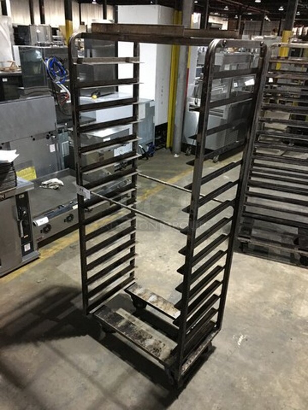 Metal Pan Transport Rack! Holds Full Size Pans! On Casters!  - Image 2 of 4