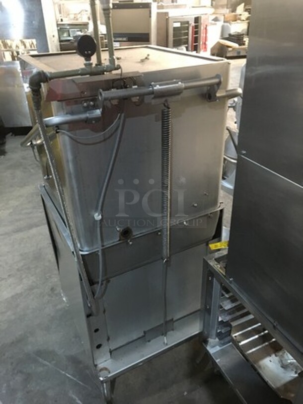 Wow! Hobart Commercial Upright Pass Through Dishwasher! All Stainless Steel! Model AM15 Serial 231114475! 3Phase! On Legs! - Image 4 of 9