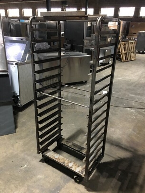 Metal Pan Transport Rack! Holds Full Size Pans! On Casters!  - Image 3 of 4