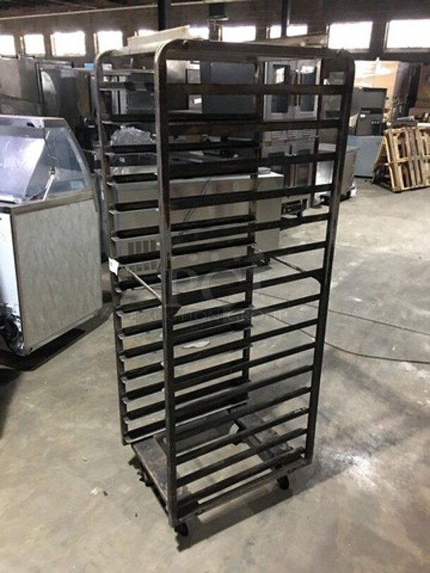 Metal Pan Transport Rack! Holds Full Size Pans! On Casters!  - Image 2 of 4