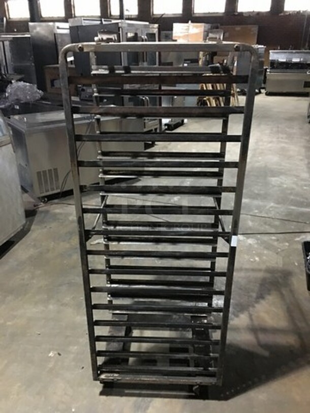 Metal Pan Transport Rack! Holds Full Size Pans! On Casters!  - Image 3 of 4