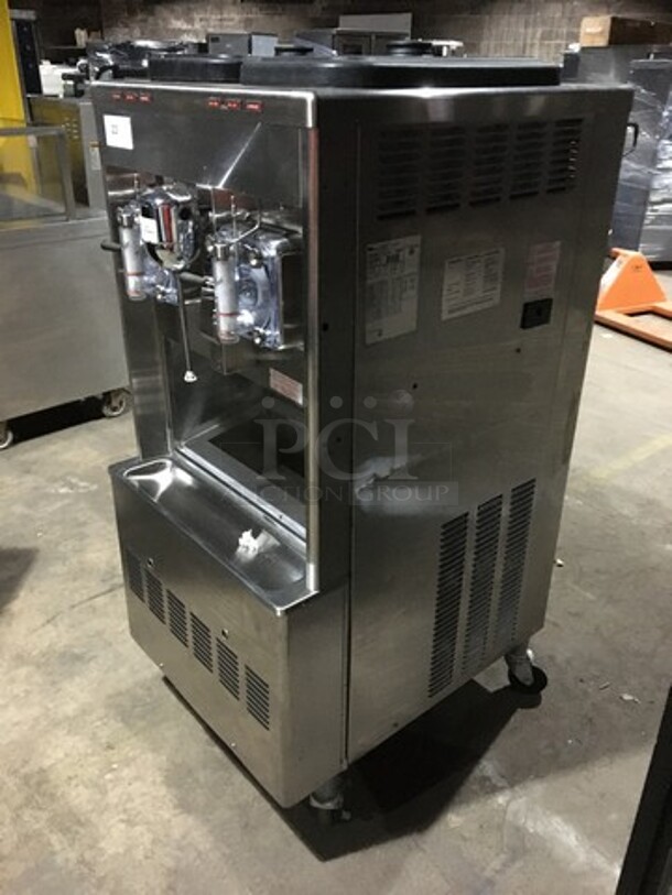 Taylor Commercial Floor Style 2 Flavor Frosty/Coolatta/Slushy Making Machine! With Milkshake Mixing Attachment! All Stainless Steel! Model 342D27 Serial M2085625! 208/230V 1Phase! On Commercial Casters! - Image 2 of 10