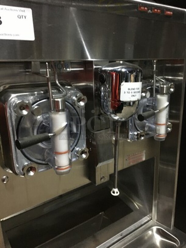 Taylor Commercial Floor Style 2 Flavor Frosty/Coolatta/Slushy Making Machine! With Milkshake Mixing Attachment! All Stainless Steel! Model 342D27 Serial M2085625! 208/230V 1Phase! On Commercial Casters! - Image 6 of 10
