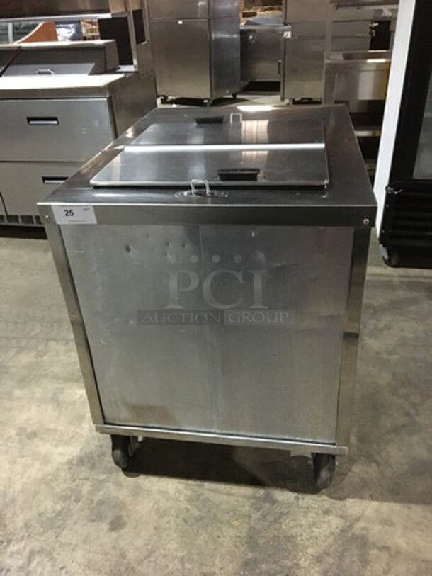 C. Nelson Stainless Steel Commercial Floor Style Flip Top Dipping Cabinet! Model BDC8! 115V!