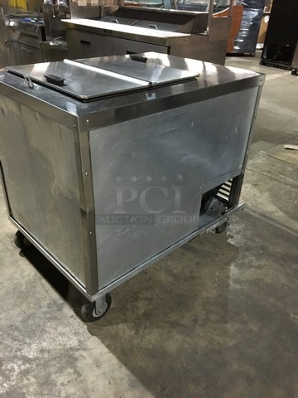 C. Nelson Stainless Steel Commercial Floor Style Flip Top Dipping Cabinet! Model BDC8! 115V! - Image 2 of 9