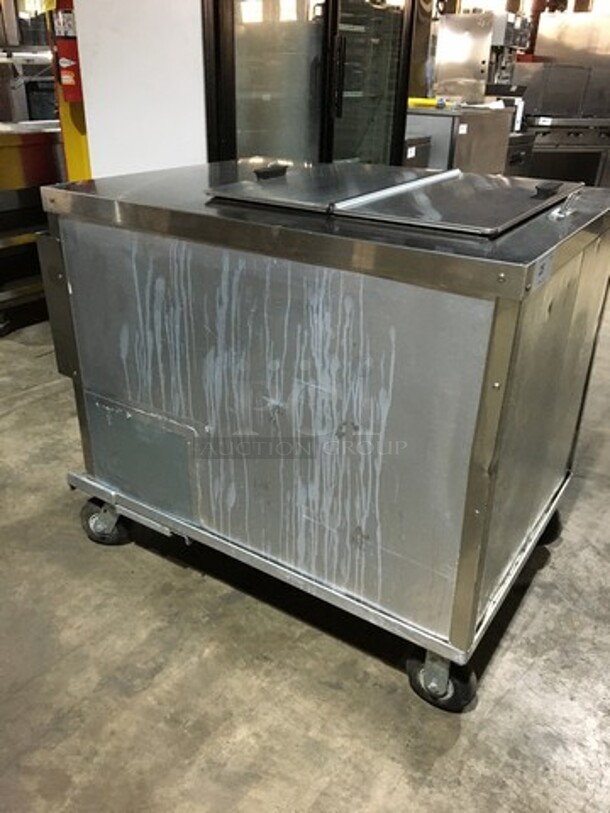 C. Nelson Stainless Steel Commercial Floor Style Flip Top Dipping Cabinet! Model BDC8! 115V! - Image 3 of 9
