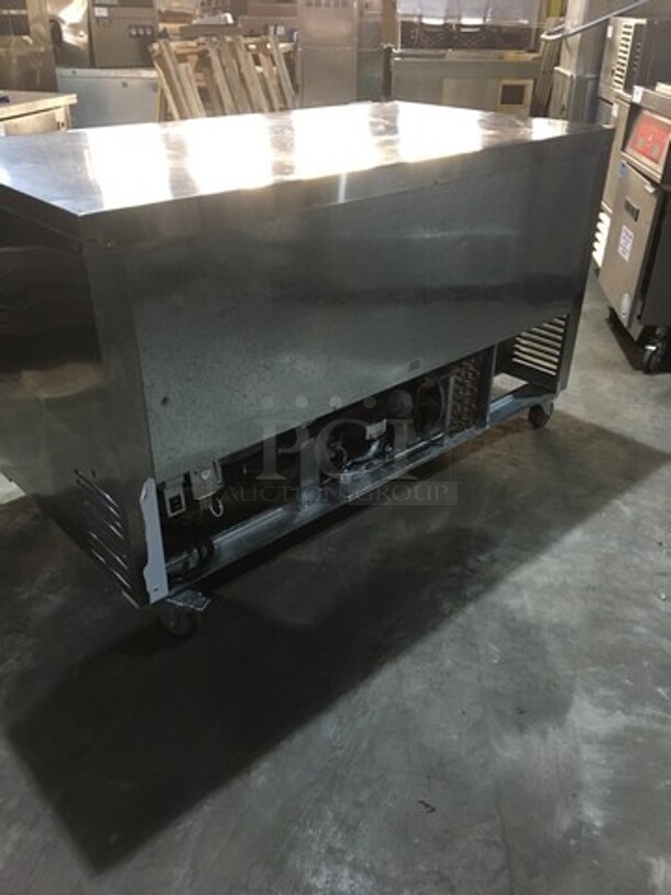 Leader Commercial 2 Door Lowboy/Worktop Cooler! All Stainless Steel! Model ESLB60SC Serial NR12M2306C! 115V 1Phase! On Casters! - Image 4 of 8