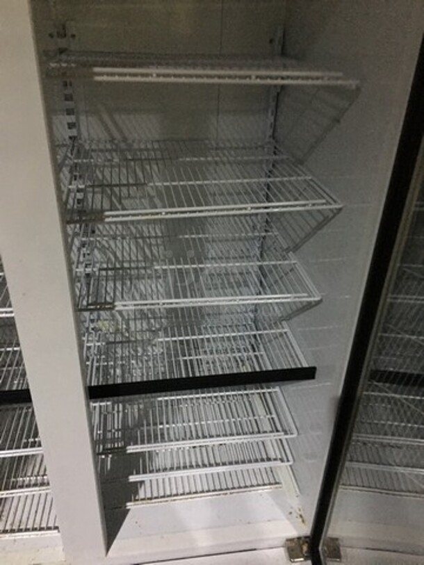 Master Bilt Commercial 2 Door Reach In Freezer Merchandiser! With Poly Coated Racks! Model BLG48HD Serial 120284! 115/208/230V 1Phase! - Image 5 of 9
