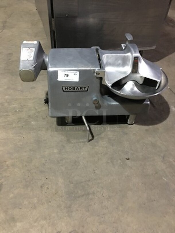 Hobart Countertop Commercial Buffalo Chopper! All Stainless Steel! Model 84145 Serial 37120543! 115V 1Phase! On Legs!
