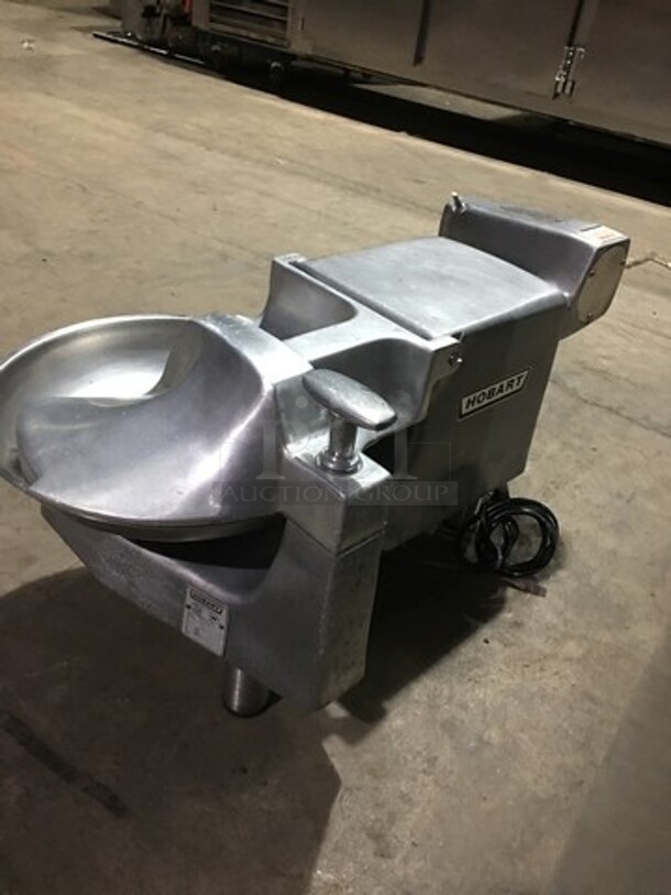Hobart Countertop Commercial Buffalo Chopper! All Stainless Steel! Model 84145 Serial 37120543! 115V 1Phase! On Legs!
 - Image 4 of 10
