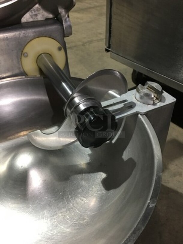 Hobart Countertop Commercial Buffalo Chopper! All Stainless Steel! Model 84145 Serial 37120543! 115V 1Phase! On Legs!
 - Image 5 of 10