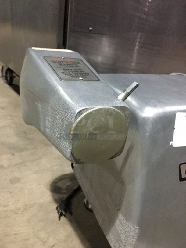 Hobart Countertop Commercial Buffalo Chopper! All Stainless Steel! Model 84145 Serial 37120543! 115V 1Phase! On Legs!
 - Image 8 of 10