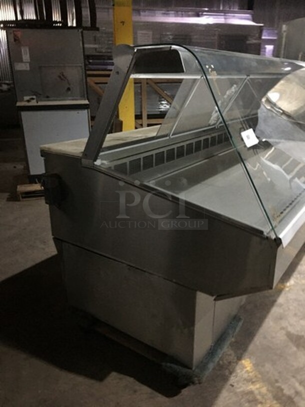 Federal Industries Commercial Refrigerated Deli Display Case! With 2 Sliding Rear Doors! With Commercial Cutting Board! All Stainless Steel Body! Model SQ8CD Serial 07121947296! 120V 1Phase! - Image 2 of 10
