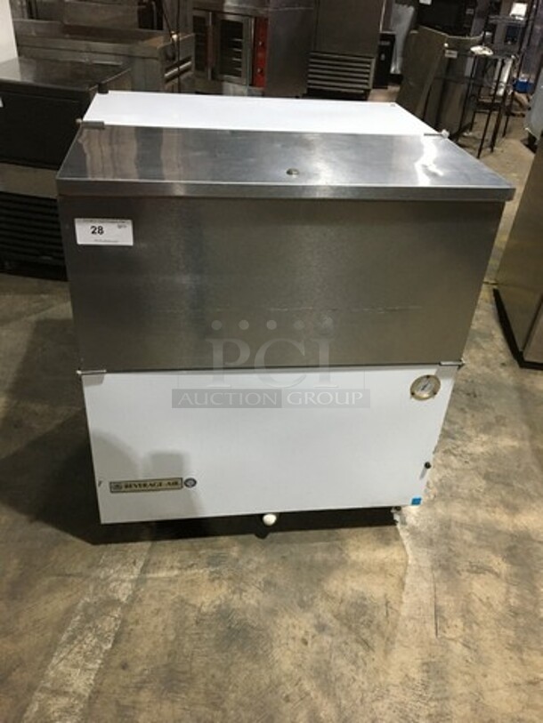 Beverage Air Commercial 1 Sided Milk Cooler! All Stainless Steel! Model SM34NW Serial 10103766! 115V 1Phase! On Commercial Casters! - Image 1 of 10