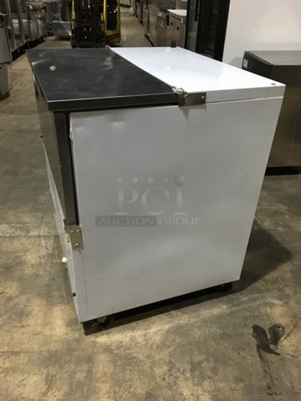 Beverage Air Commercial 1 Sided Milk Cooler! All Stainless Steel! Model SM34NW Serial 10103766! 115V 1Phase! On Commercial Casters! - Image 3 of 10