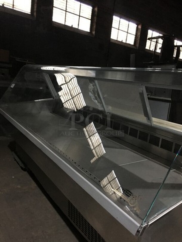 Federal Industries Commercial Refrigerated Deli Display Case! With 2 Sliding Rear Doors! With Commercial Cutting Board! All Stainless Steel Body! Model SQ8CD Serial 07121947296! 120V 1Phase! - Image 7 of 10