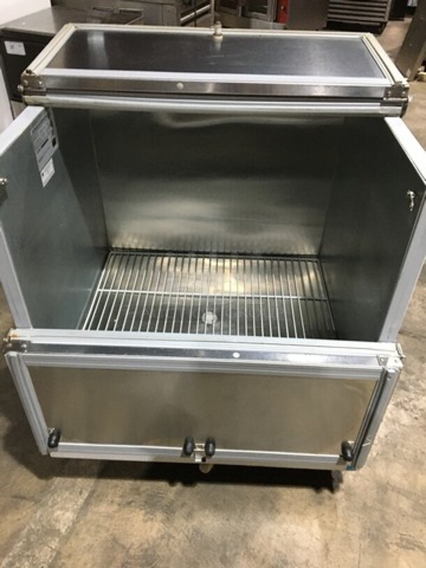 Beverage Air Commercial 1 Sided Milk Cooler! All Stainless Steel! Model SM34NW Serial 10103766! 115V 1Phase! On Commercial Casters! - Image 6 of 10