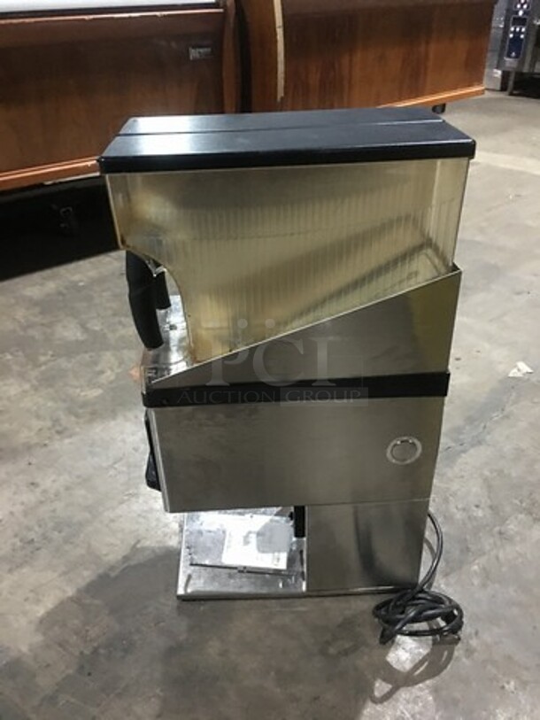 Bunn Commercial Countertop Dual Coffee Bean Grinder! All Stainless Steel! Model MHG Serial MHG0015185! 120V 1Phase!
 - Image 3 of 9