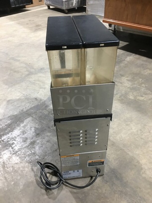 Bunn Commercial Countertop Dual Coffee Bean Grinder! All Stainless Steel! Model MHG Serial MHG0015185! 120V 1Phase!
 - Image 4 of 9