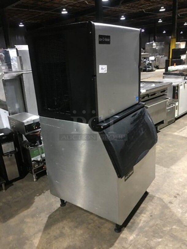 Ice-O-Matic Commercial Air Cooled Ice Making Machine! 1000 LBS Capacity! On Ice Bin! All Stainless Steel! Model ICE1006HA5 Serial 13111280011857! 208/230V 1Phase! On Legs! 2 X Your Bid! Makes One Unit! - Image 2 of 8