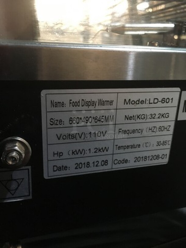 Nurxiovo Commercial Countertop Food Warming Display Case! Model LD601! 110V! - Image 8 of 8