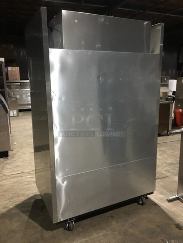 True Commercial 2 Door Reach In Refrigerator! With Poly Coated Racks! All Stainless Steel! Model TG2R2S Serial 8595188! 115V 1Phase! On Casters!
 - Image 3 of 8