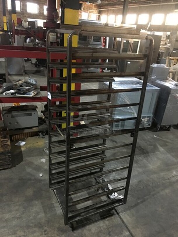 Baxter Rotating Commercial Metal Pan Transport Rack! Holds Full Size Trays! On Casters! - Image 2 of 4