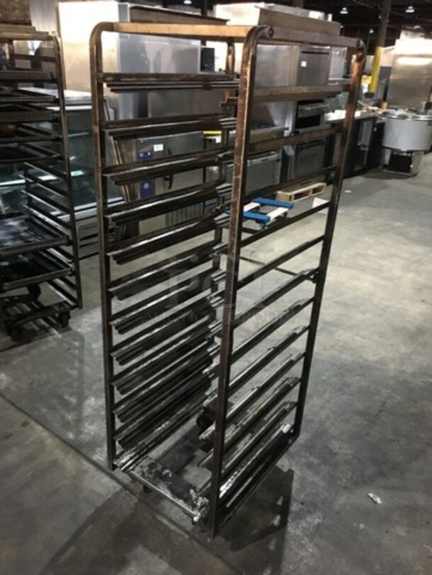 Baxter Rotating Commercial Metal Pan Transport Rack! Holds Full Size Trays! On Casters! - Image 3 of 4