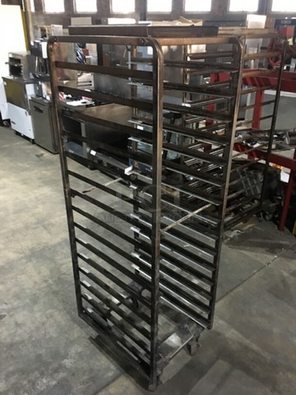 Baxter Rotating Commercial Metal Pan Transport Rack! Holds Full Size Trays! On Casters! - Image 3 of 5
