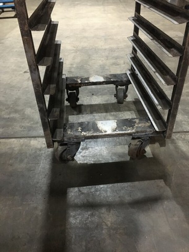 Baxter Rotating Commercial Metal Pan Transport Rack! Holds Full Size Trays! On Casters! - Image 4 of 5