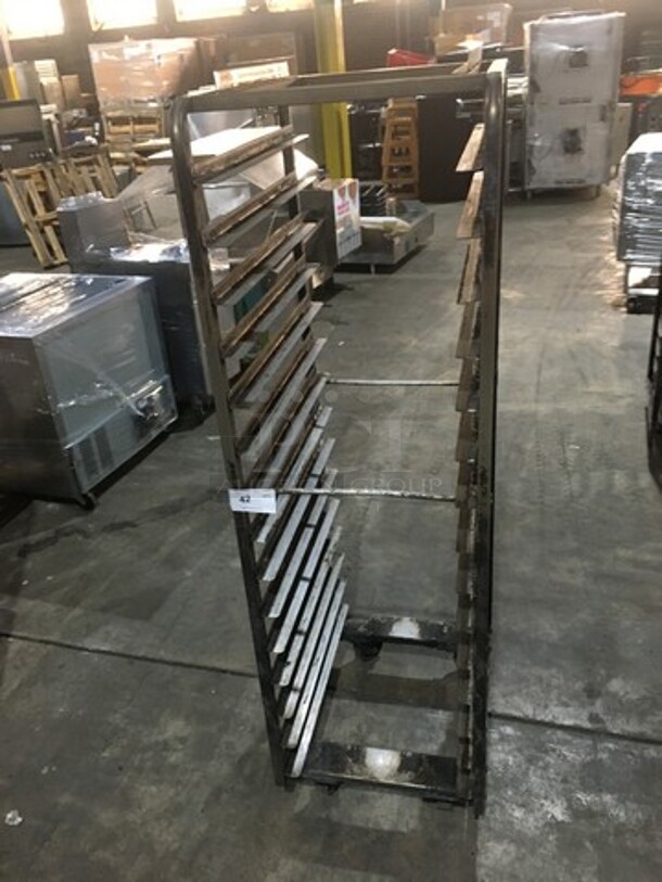 Baxter Rotating Commercial Metal Pan Transport Rack! Holds Full Size Trays! On Casters! - Image 5 of 5