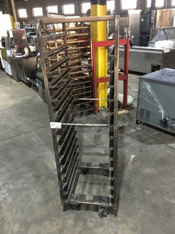 Baxter Rotating Commercial Metal Pan Transport Rack! Holds Full Size Trays! On Casters! - Image 5 of 5