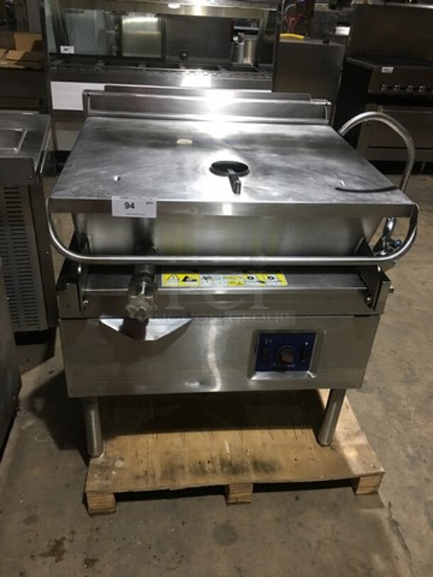 Cleveland Commercial Electric Powered Tilting Braising Pan/Tilt Skillet! All Stainless Steel! On Legs!