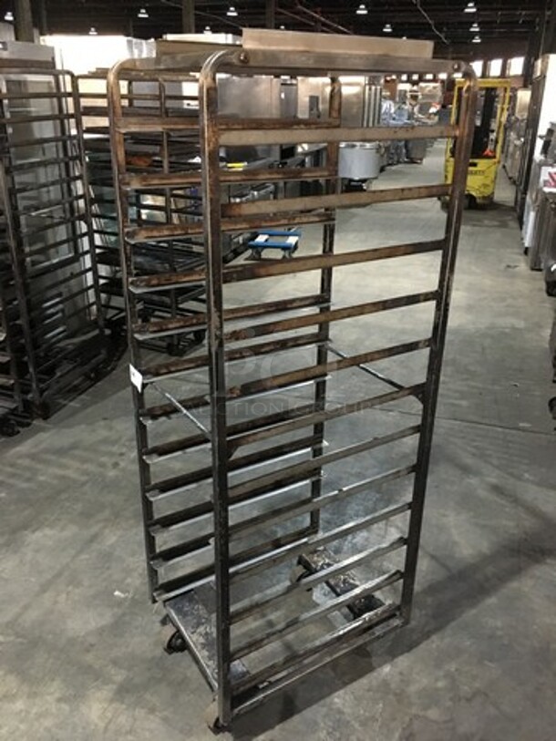 Baxter Rotating Commercial Metal Pan Transport Rack! Holds Full Size Trays! On Casters! - Image 2 of 5