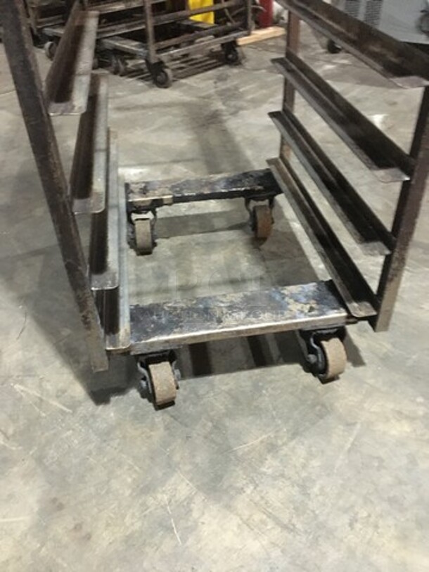 Baxter Rotating Commercial Metal Pan Transport Rack! Holds Full Size Trays! On Casters! - Image 4 of 5