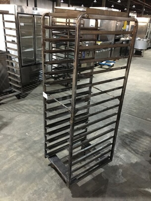 Baxter Rotating Commercial Metal Pan Transport Rack! Holds Full Size Trays! On Casters! - Image 2 of 5