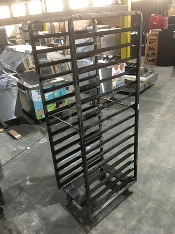 Baxter Rotating Commercial Metal Pan Transport Rack! Holds Full Size Trays! On Casters! - Image 3 of 5