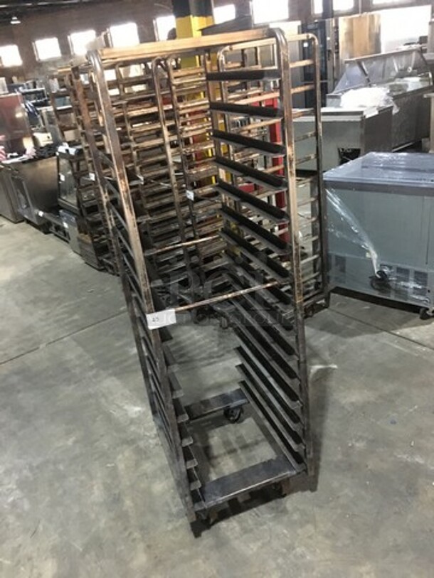 Baxter Rotating Commercial Metal Pan Transport Rack! Holds Full Size Trays! On Casters! - Image 5 of 5