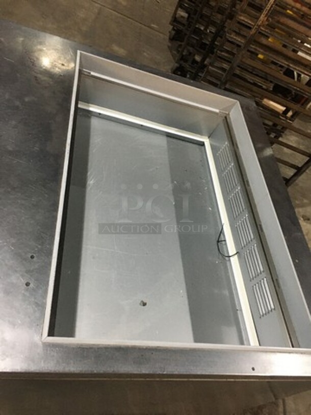 Beverage Air Commercial Mega Top Refrigerated Sandwich Prep Table! With 2 Door Underneath Storage Space! With Poly Coated Racks! All Stainless Steel! Model SPE3615M Serial 10600605! 115V 1Phase! - Image 5 of 10