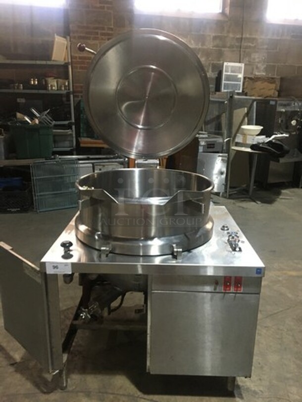 Vulcan Commercial 40 Gallon Tilting Steam Kettle! All Stainless Steel! Model VDMT40 Serial AP102391010U7027! On Legs! - Image 5 of 10