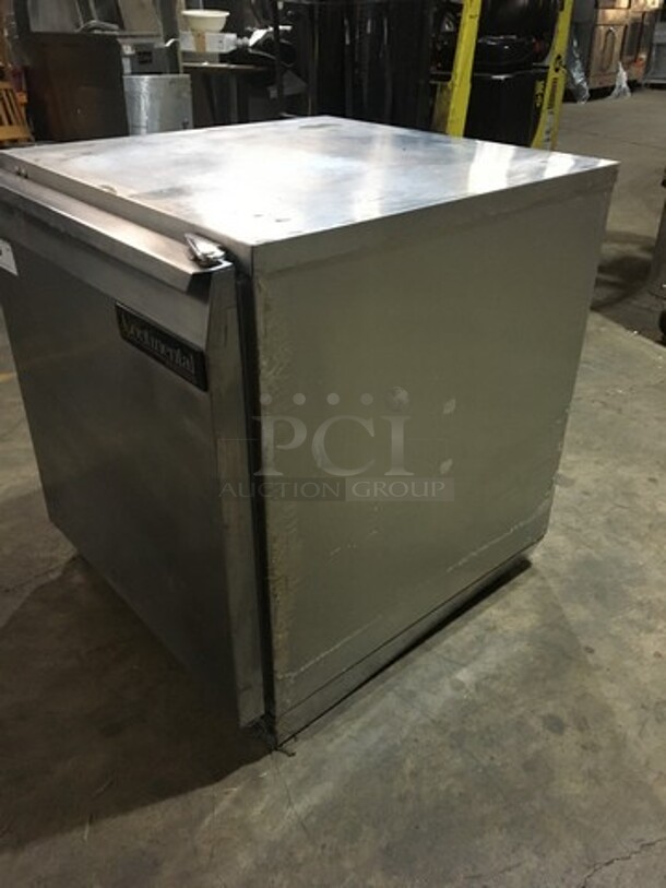 Continental Commercial Single Door Lowboy/Worktop Cooler! All Stainless Steel! Model UC27 Serial 14937059! 115V 1Phase! - Image 2 of 9