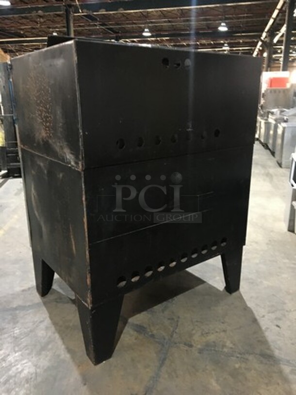 Nice! Attias All Stainless Steel Commercial Natural Gas Powered Double Deck Pizza/ Pita Rotating Baking Oven! On Legs! 2 X Your Bid! Makes One Unit!  - Image 4 of 12