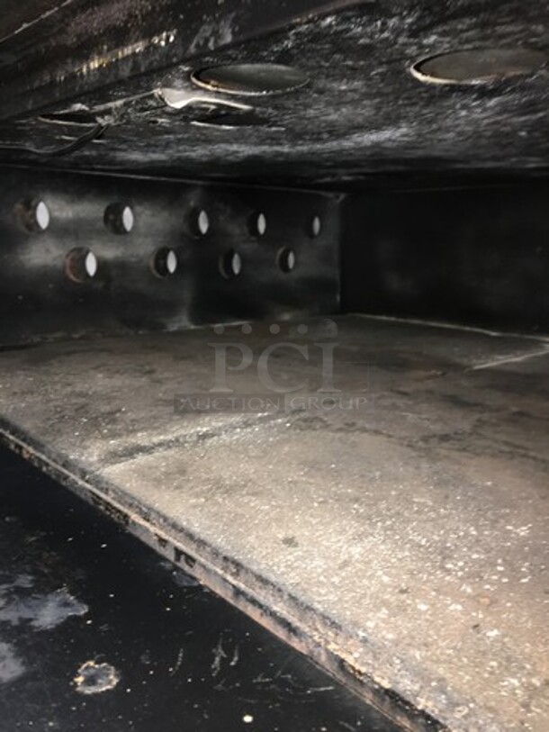 Nice! Attias All Stainless Steel Commercial Natural Gas Powered Double Deck Pizza/ Pita Rotating Baking Oven! On Legs! 2 X Your Bid! Makes One Unit!  - Image 9 of 12