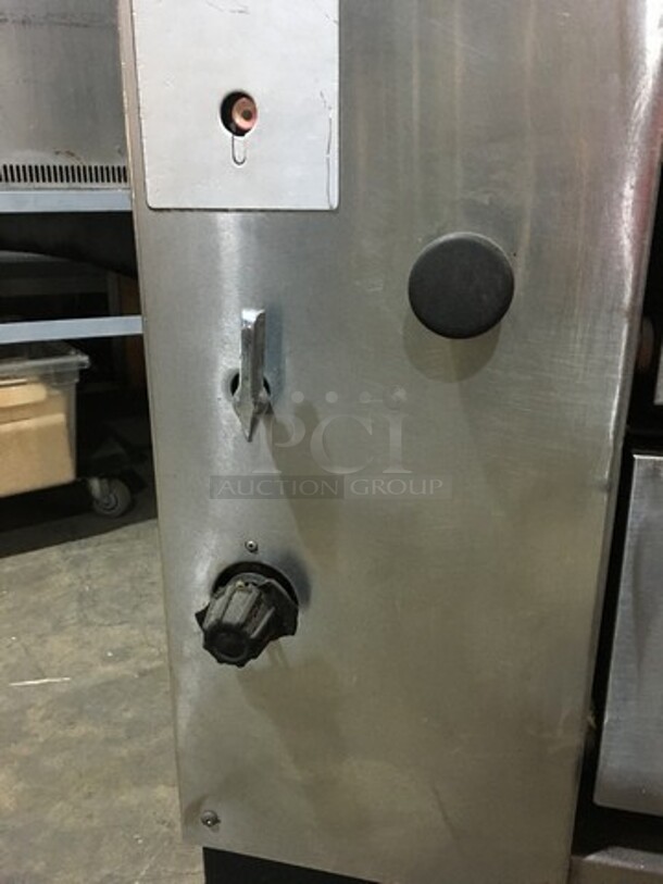 Nice! Attias All Stainless Steel Commercial Natural Gas Powered Double Deck Pizza/ Pita Rotating Baking Oven! On Legs! 2 X Your Bid! Makes One Unit!  - Image 11 of 12