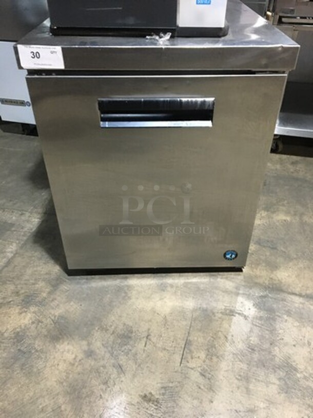 Hoshizaki Commercial Single Door Lowboy/Worktop Cooler! All Stainless Steel! Model CRMR27LPC Serial H50988B! 115V 1Phase! - Image 1 of 7