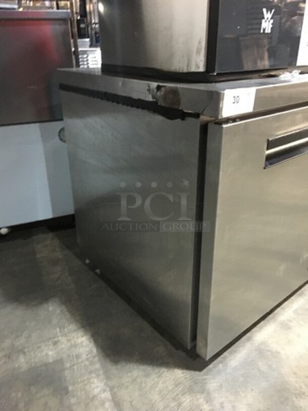Hoshizaki Commercial Single Door Lowboy/Worktop Cooler! All Stainless Steel! Model CRMR27LPC Serial H50988B! 115V 1Phase! - Image 3 of 7